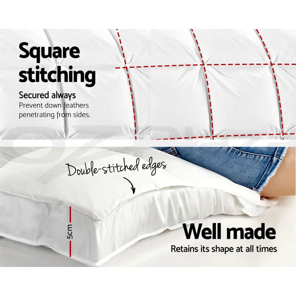 Giselle Bedding Pillowtop Mattress Topper 5cm Thick Pad for Back Pain Relief Washable Underlay Protector 1000GSM Microfibre Filling 45cm Deep Pocket Single Wholesale Hub