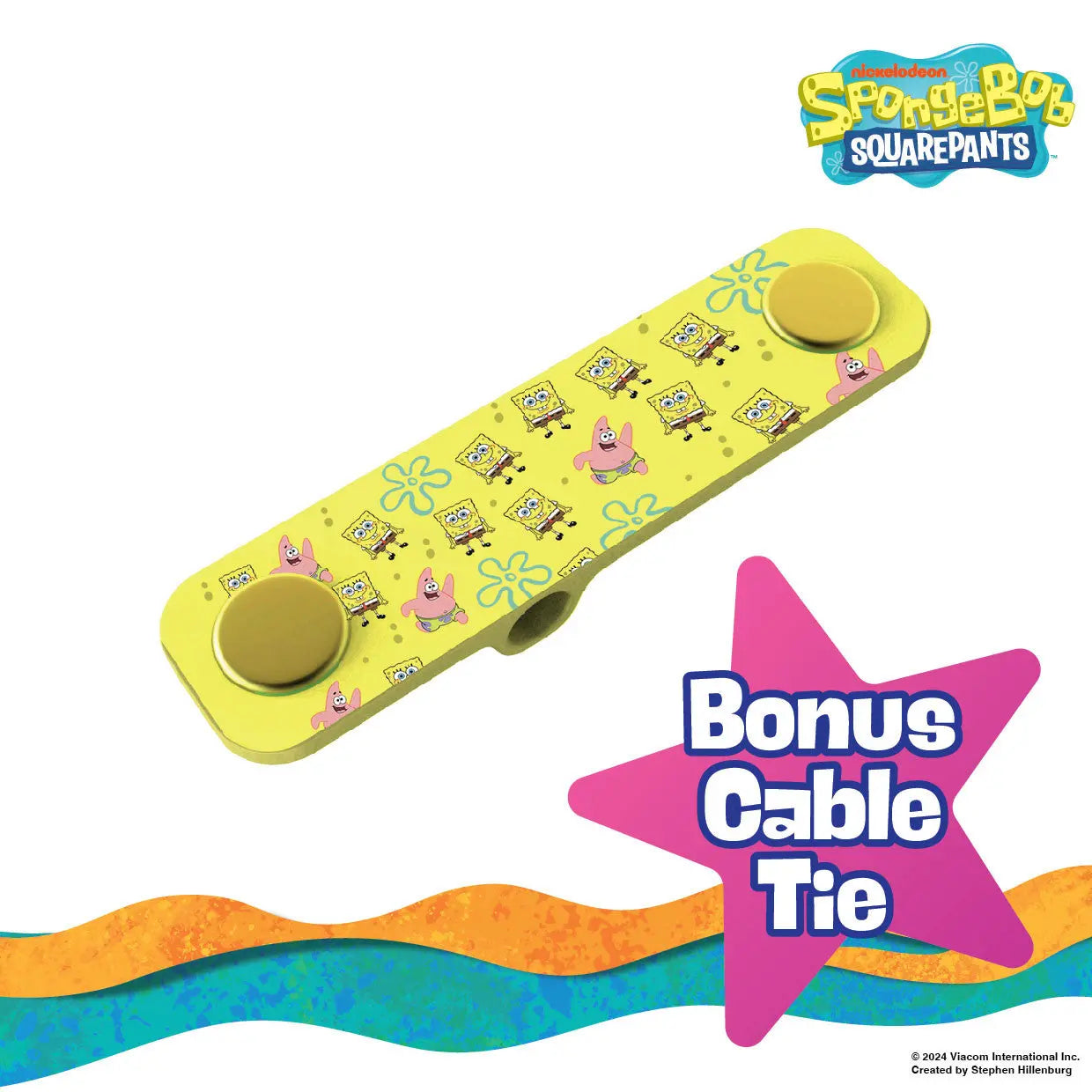 Sponge Bob SquarePants Lightning Cable 1M Wholesale Hub