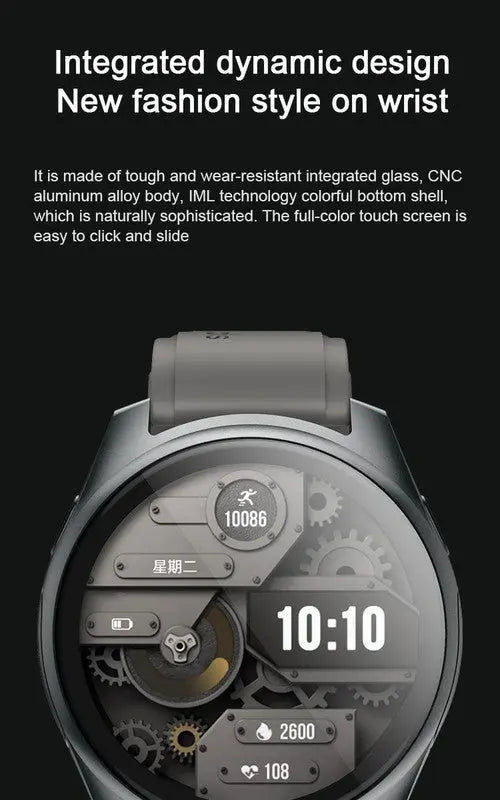 2-in-1 Smartwatch /Earphones & Charging Dock | 4GB MP3, Health Tracker | Titanium Grey | World’s First Patented Wholesale Hub