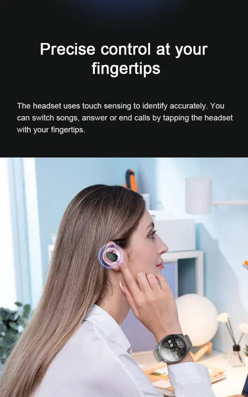 2-in-1 Smartwatch /Earphones & Charging Dock | 4GB MP3, Health Tracker | Titanium Grey | World’s First Patented Wholesale Hub