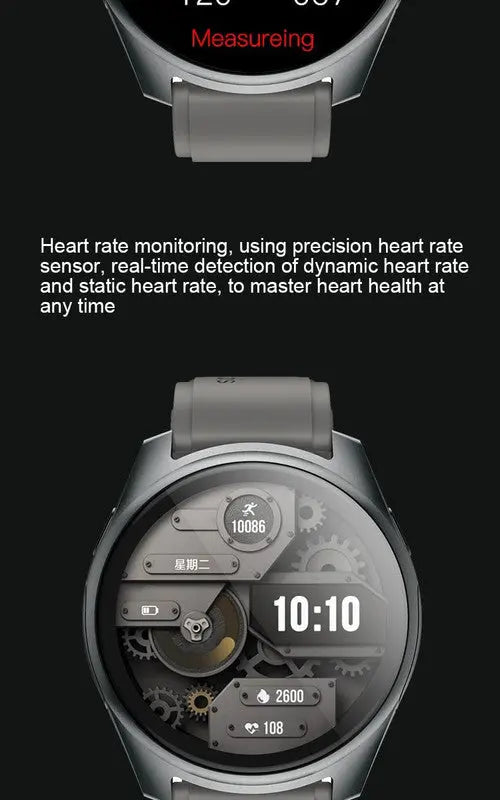 2-in-1 Smartwatch /Earphones & Charging Dock | 4GB MP3, Health Tracker | Titanium Grey | World’s First Patented Wholesale Hub