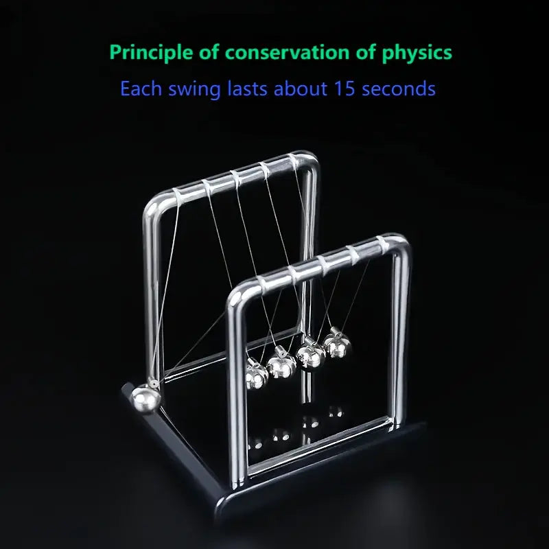 Newton's Cradle, made of durable PP material, is both a desktop physics demonstration pendulum and a stress-relieving decorative piece for offices and homes, ideal as a creative gift. Wholesale Hub