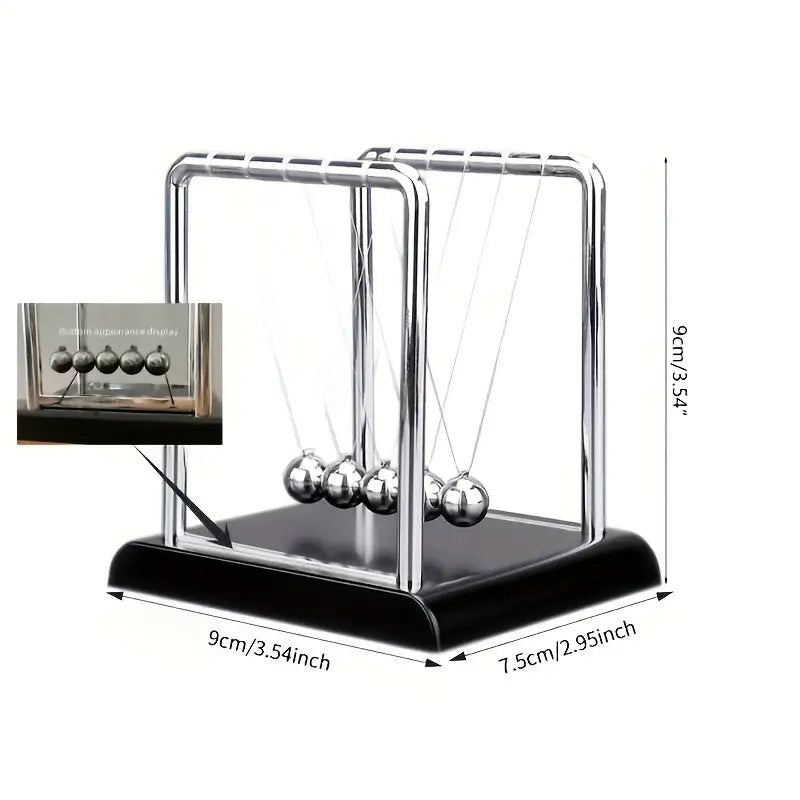 Newton's Cradle, made of durable PP material, is both a desktop physics demonstration pendulum and a stress-relieving decorative piece for offices and homes, ideal as a creative gift. Wholesale Hub