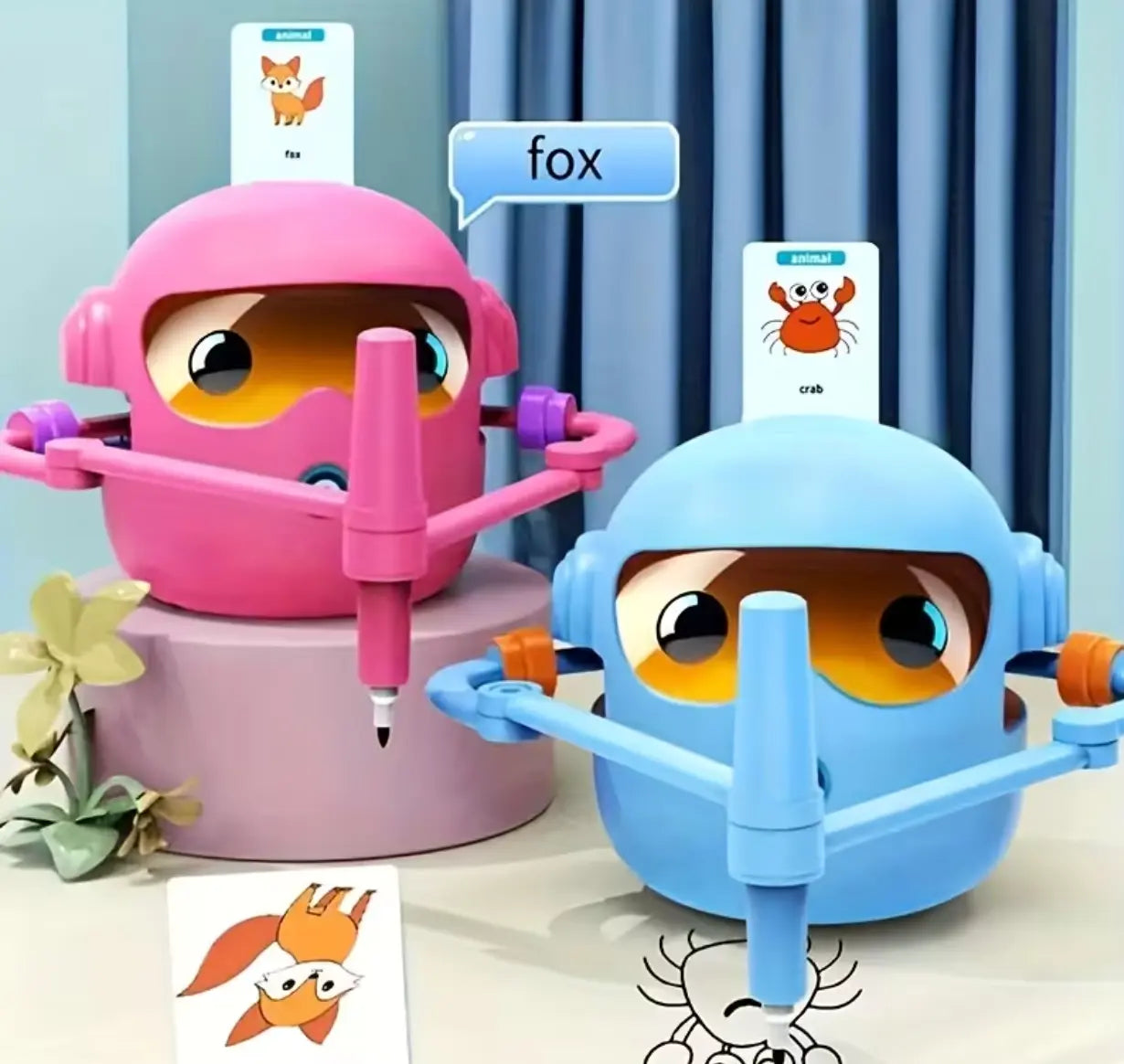 Smart Children's Drawing Robot, an automatic drawing robot toy and interactive educational painting machine. This intelligent robot is a fun educational toy, equipped with 100 cards, suitable for boys and girls aged 3 and above. It makes a perfect gift fo Wholesale Hub