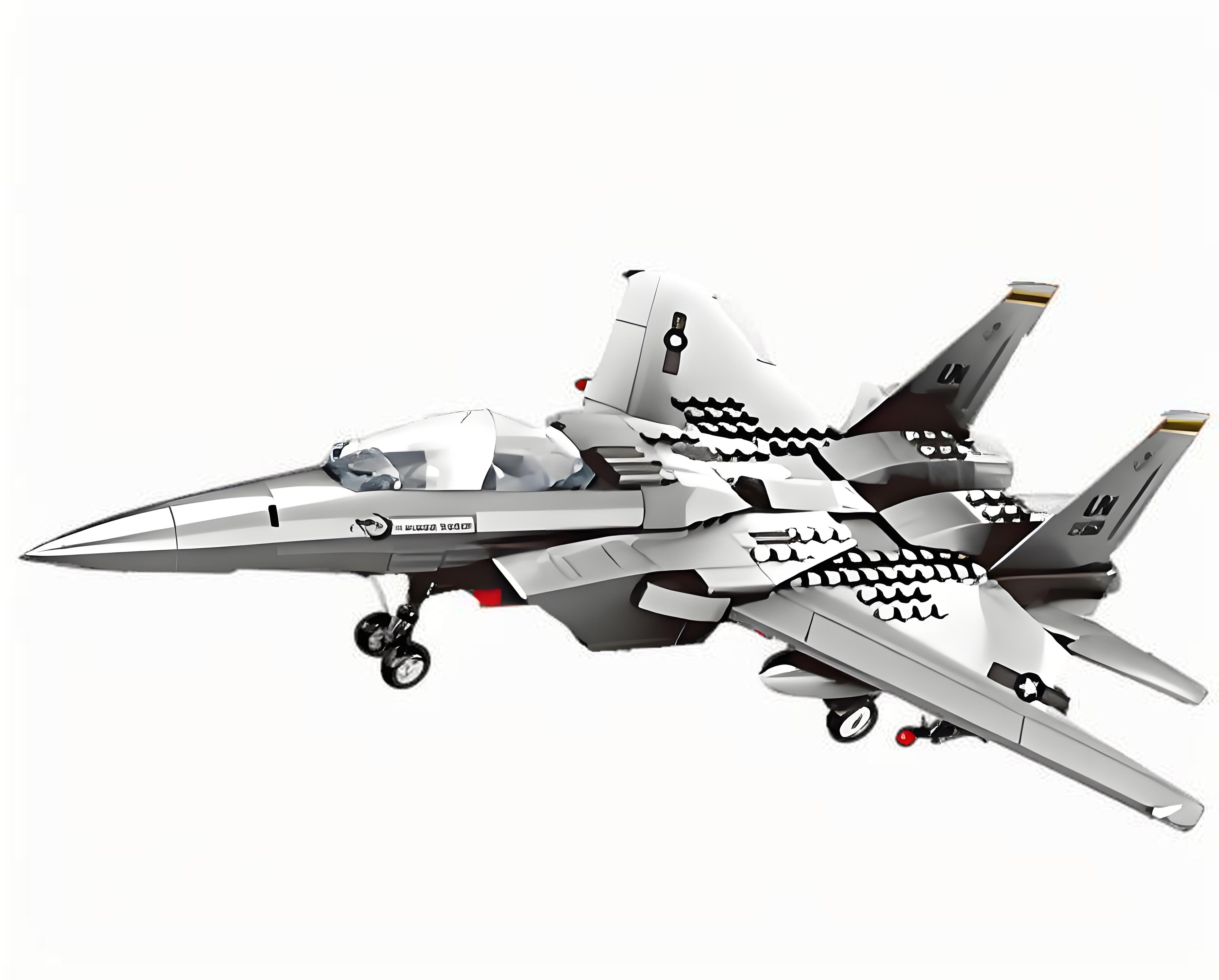 Christmas gift F-15 Eagle Fighter Jet Building Blocks Set, 223 Pieces Military Aircraft Model Kit for Kids & Enthusiasts(F15 fighter) Wholesale Hub