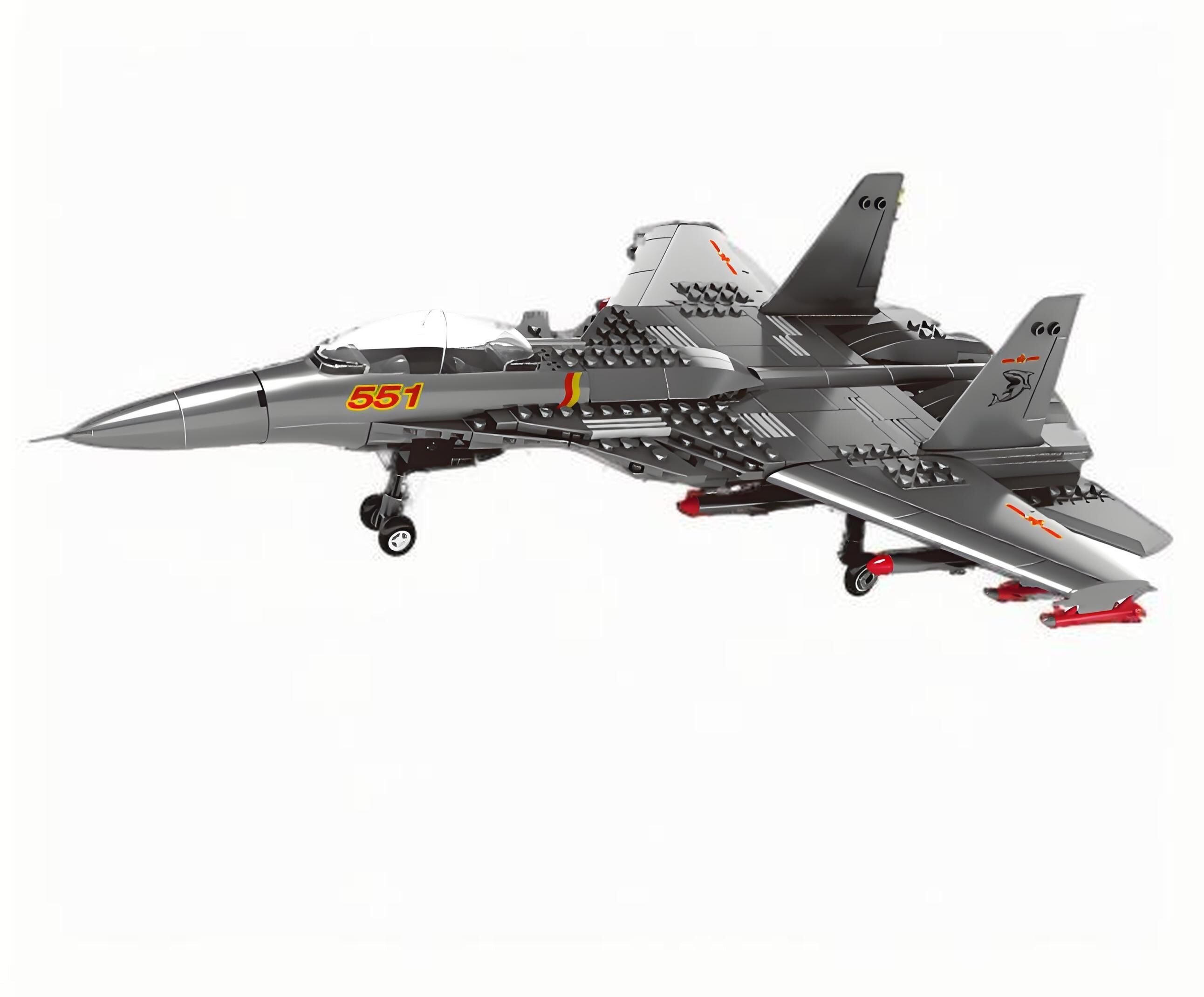 Christmas gift J-15 Carrier-Based Fighter Jet Building Blocks Set, 272 Pieces Military Aircraft Model Kit for Kids Aged 6+ & Enthusiasts(J15 carrier aircraft) Wholesale Hub