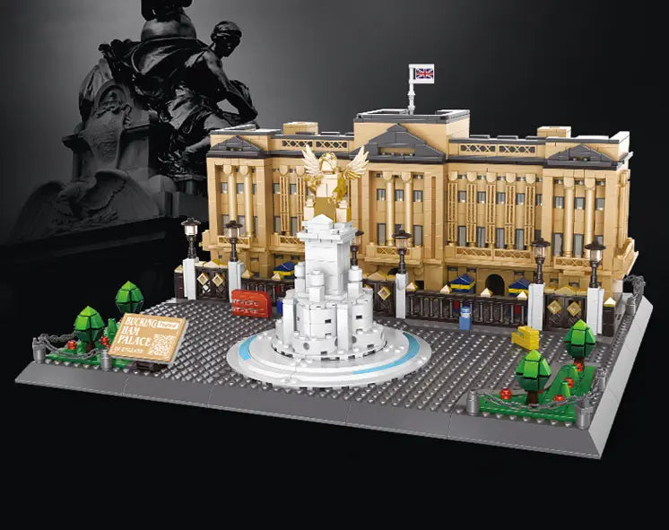 Buckingham Palace Mini Building Blocks Model – Iconic Landmark for Display, Gift & Educational Play (Beige) | Other Architectural Models Available In-Store Wholesale Hub