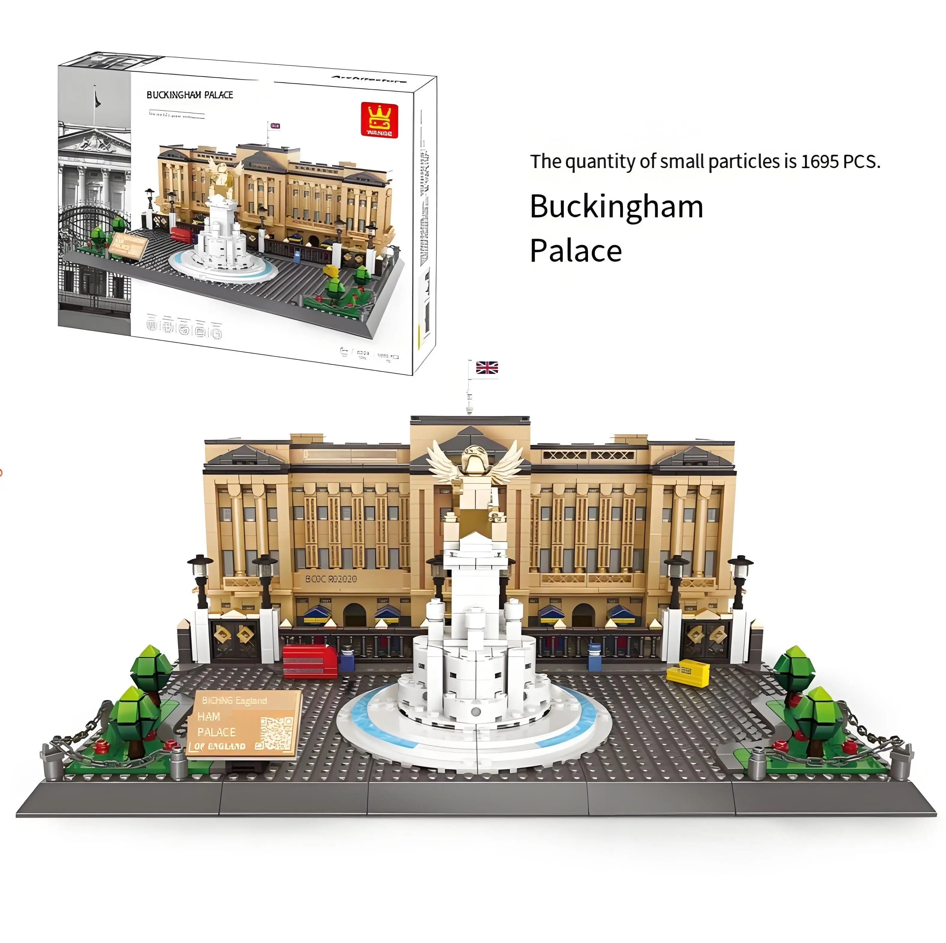 Buckingham Palace Mini Building Blocks Model – Iconic Landmark for Display, Gift & Educational Play (Beige) | Other Architectural Models Available In-Store Wholesale Hub
