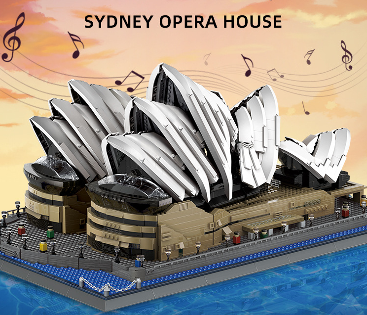 Sydney Opera House Mini Building Blocks Model – Iconic Architectural Masterpiece for Home Display, Gifts & Creative Play (White) | Other Architectural Models Available In-Store Wholesale Hub