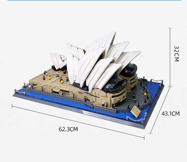 Sydney Opera House Mini Building Blocks Model – Iconic Architectural Masterpiece for Home Display, Gifts & Creative Play (White) | Other Architectural Models Available In-Store Wholesale Hub