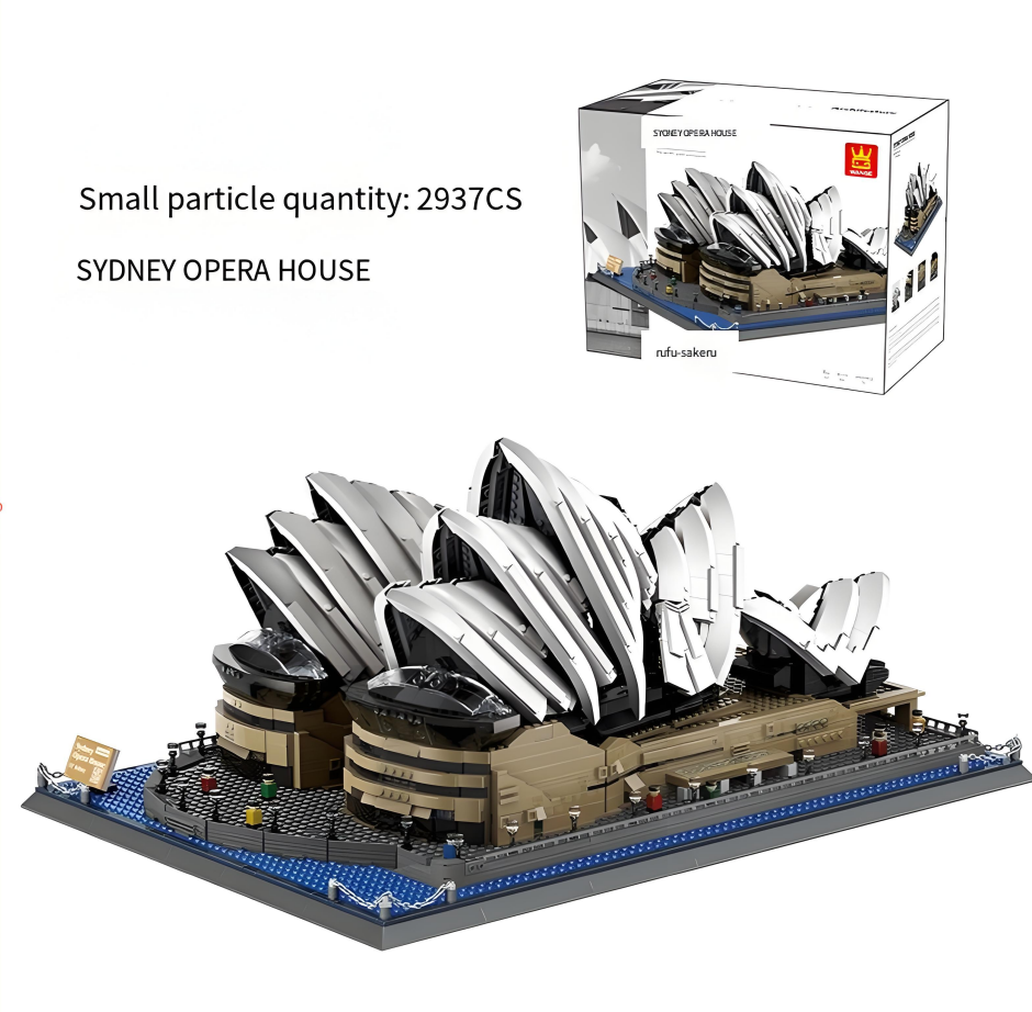 Sydney Opera House Mini Building Blocks Model – Iconic Architectural Masterpiece for Home Display, Gifts & Creative Play (White) | Other Architectural Models Available In-Store Wholesale Hub