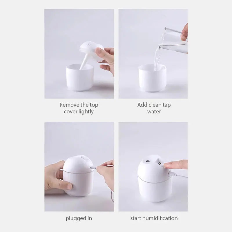 NNEOBA 250ML Mini Aroma Oil Diffuser & Humidifier with LED Night Lamp Wholesale Hub