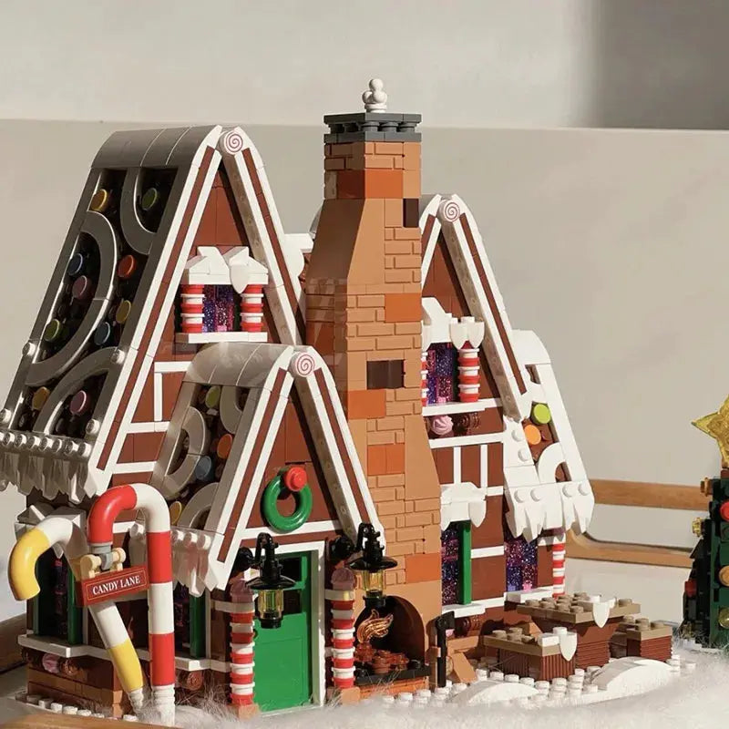 Santa Claus Gingerbread House Building Blocks Wholesale Hub
