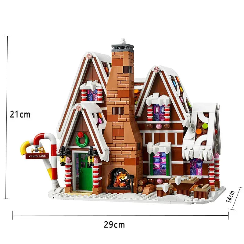 Santa Claus Gingerbread House Building Blocks Wholesale Hub