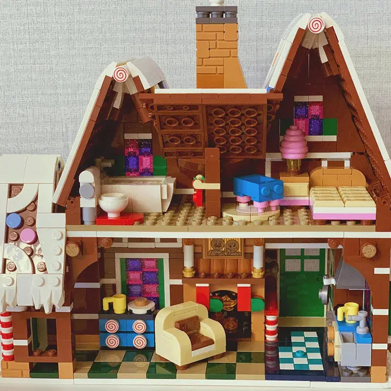 Santa Claus Gingerbread House Building Blocks Wholesale Hub
