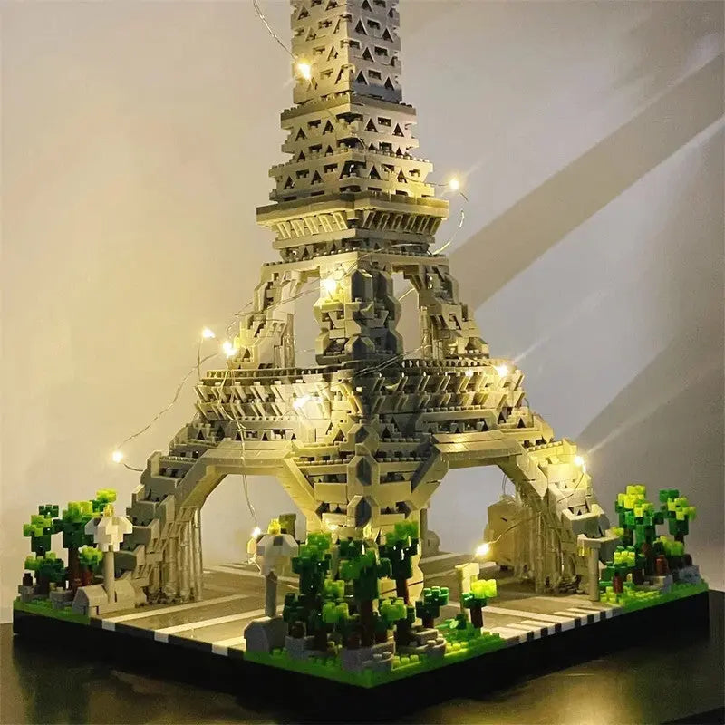 LED Eiffel Tower Micro Mini Building Blocks Set Wholesale Hub