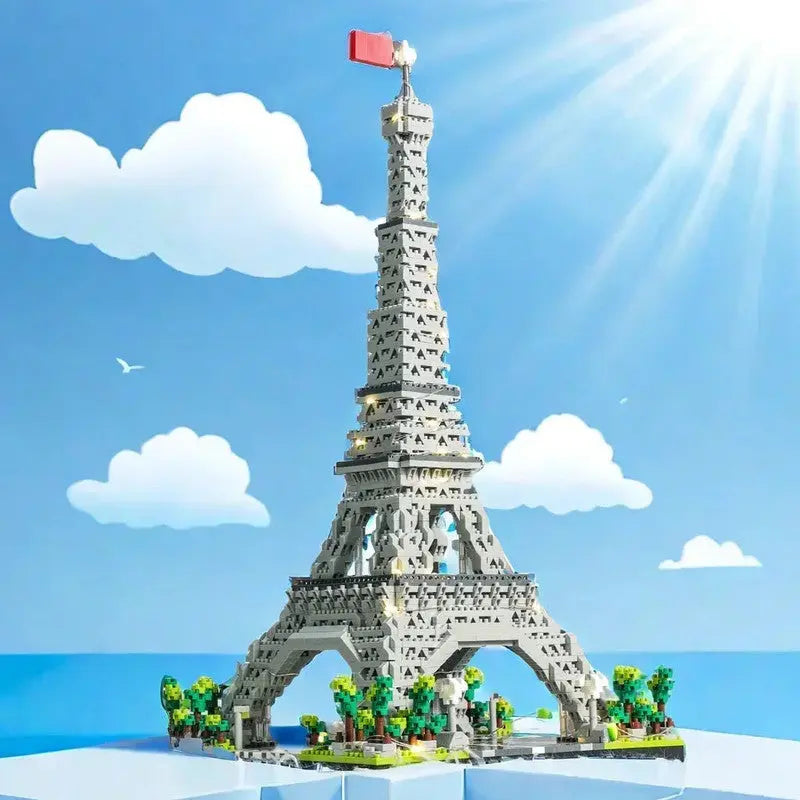 LED Eiffel Tower Micro Mini Building Blocks Set Wholesale Hub