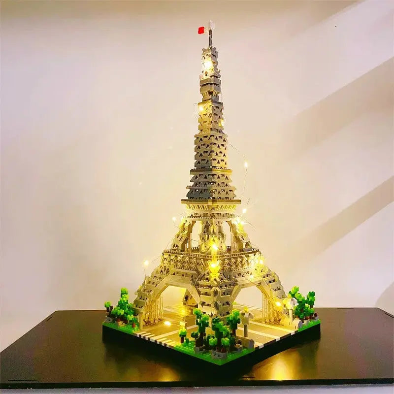 LED Eiffel Tower Micro Mini Building Blocks Set Wholesale Hub