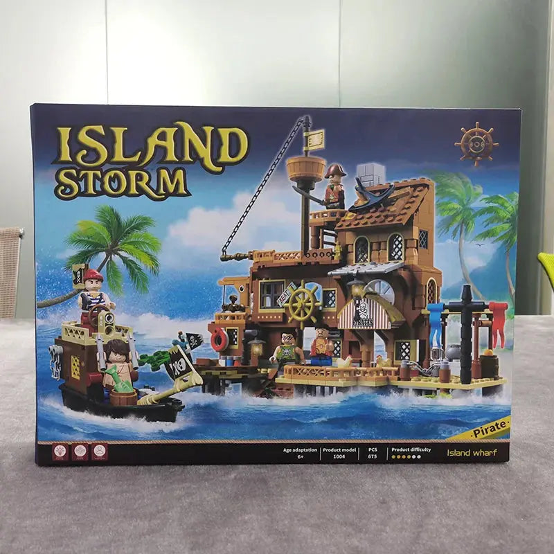 Pirate Island Fortress Building Blocks Set Wholesale Hub