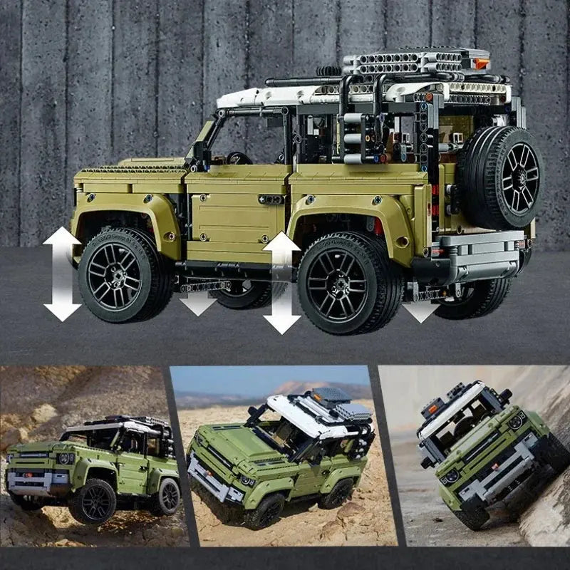 Technical Rover Defender Collector'S Building Blocks Set Wholesale Hub