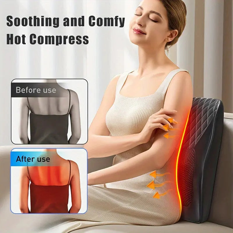 Heated Neck & Back Massager Pillow Wholesale Hub