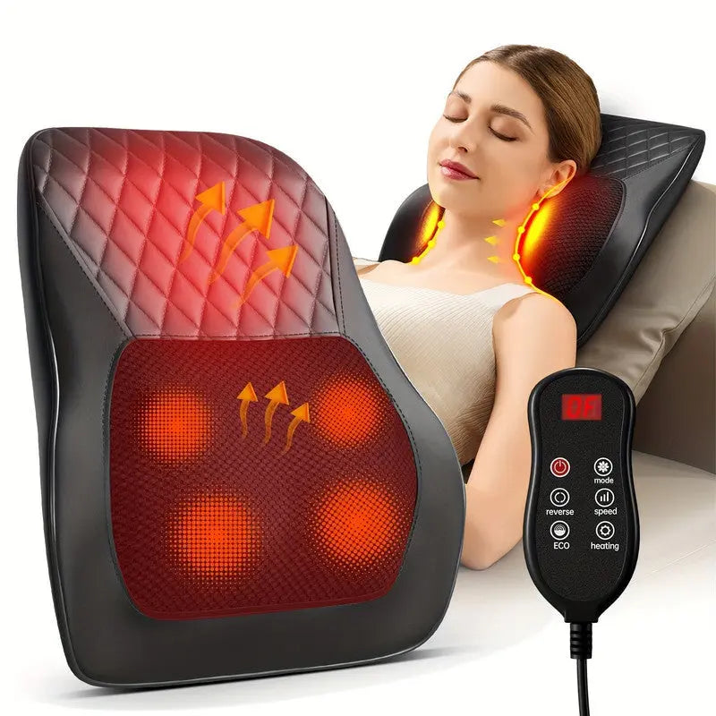 Heated Neck & Back Massager Pillow Wholesale Hub