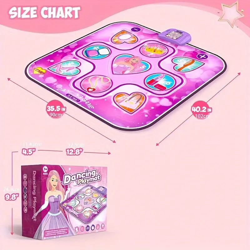 Kids LED Musical Dance Mat with 6 Game Modes Wholesale Hub