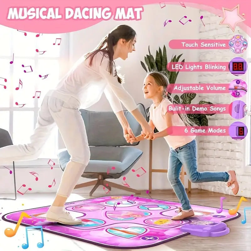 Kids LED Musical Dance Mat with 6 Game Modes Wholesale Hub