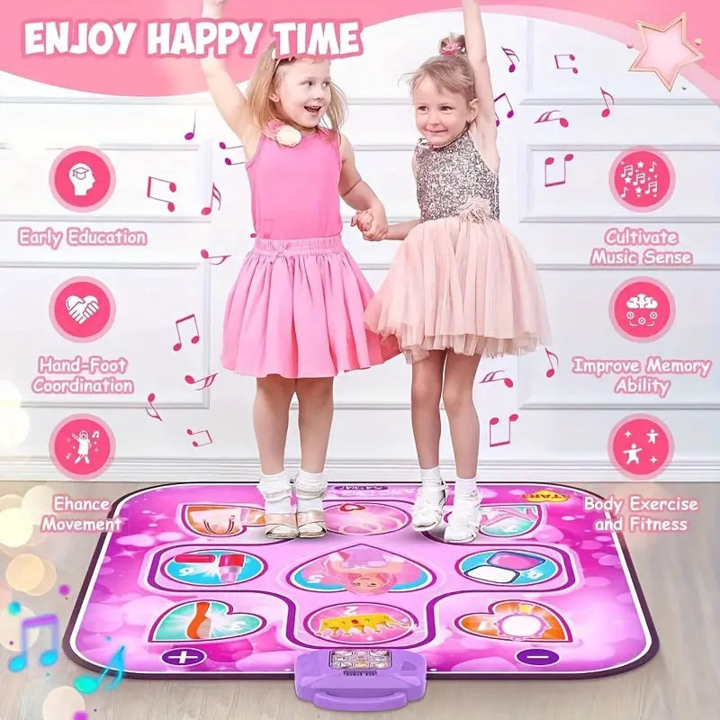 Kids LED Musical Dance Mat with 6 Game Modes Wholesale Hub