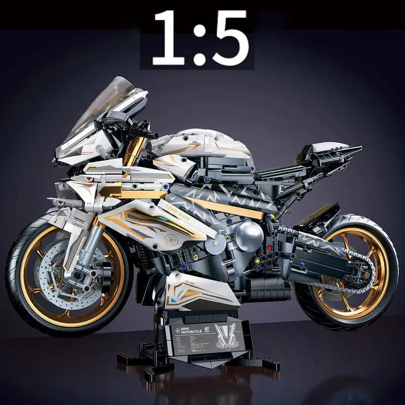 Motorcycle Blocks Model for Teens & Adults Wholesale Hub