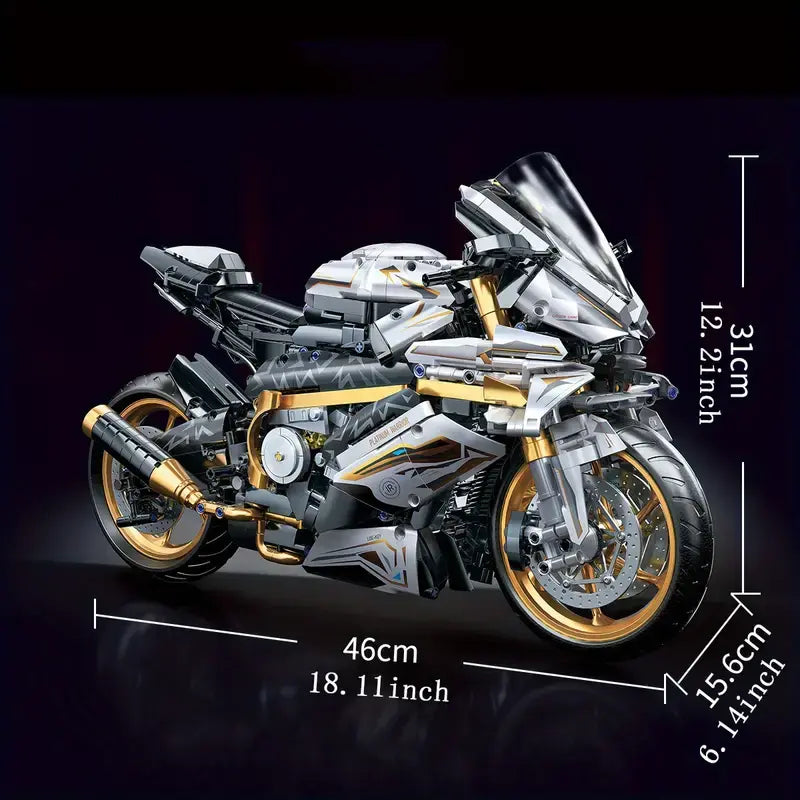 Motorcycle Blocks Model for Teens & Adults Wholesale Hub