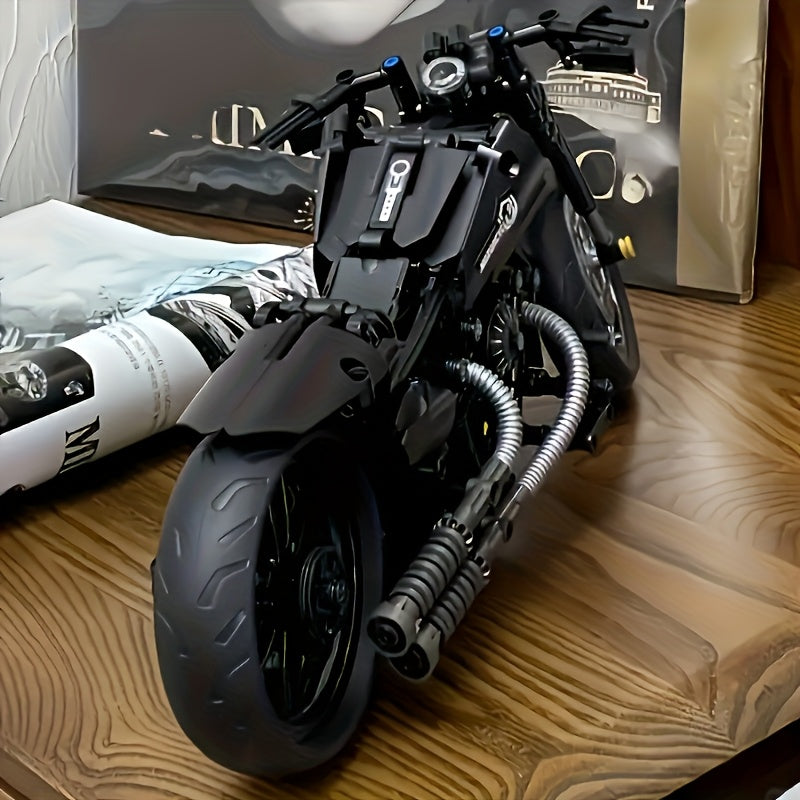 Retro Motorcycle Building Block Kit (1000pcs) Wholesale Hub