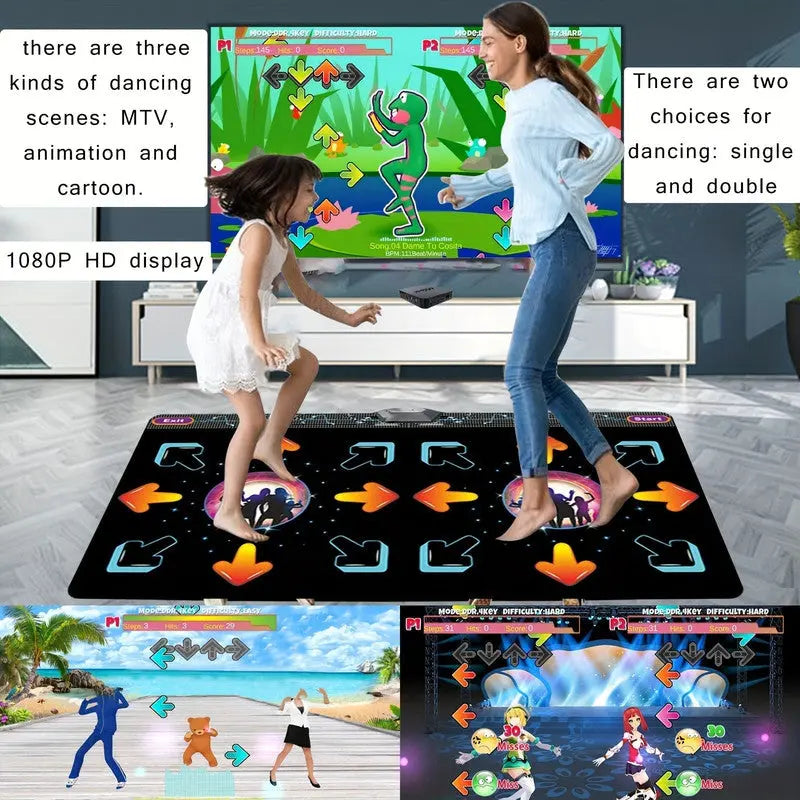 2-Player Dance Mat Game with Motion Sensor Wholesale Hub