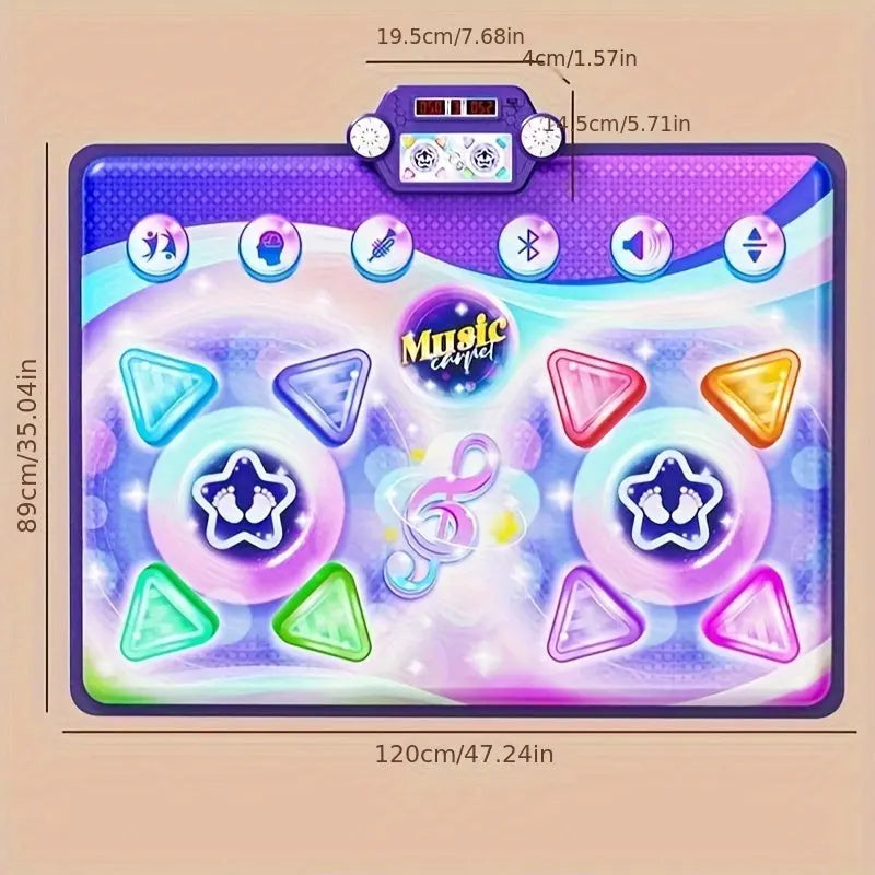 Kids Dance Mat Double Player Interactive Music Game Wholesale Hub