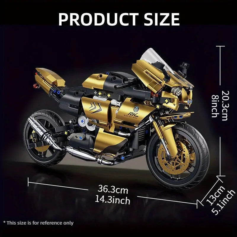 Mechanical Motorcycle Building Blocks Wholesale Hub