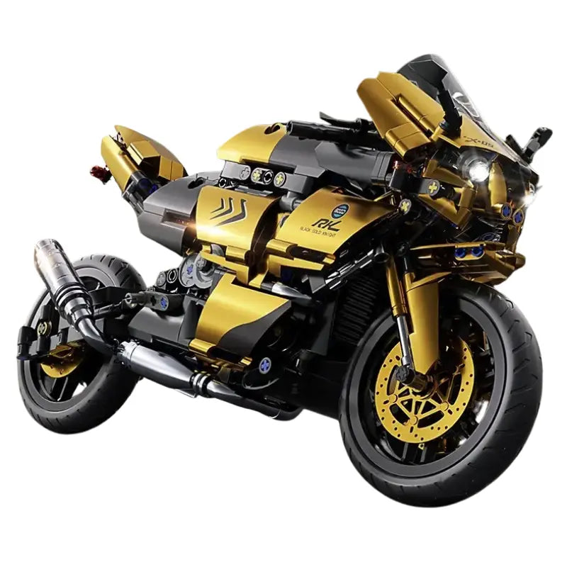 Mechanical Motorcycle Building Blocks Wholesale Hub