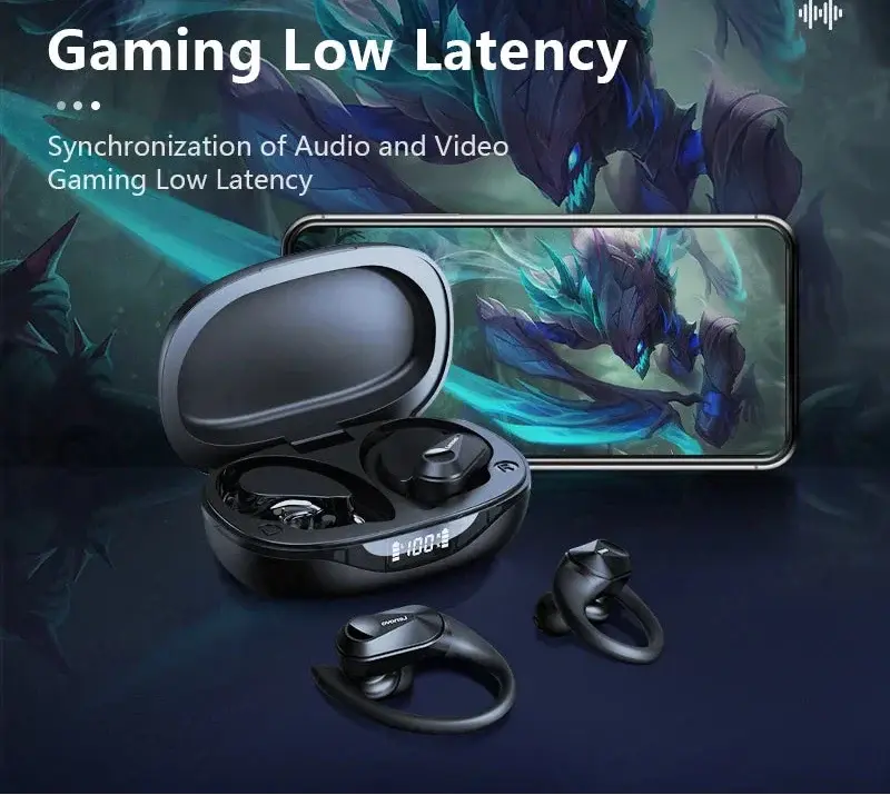 Bluetooth Wireless Earbuds Black Wholesale Hub