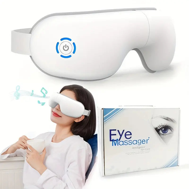 4D Portable Eye Massager with Heat & Music Wholesale Hub