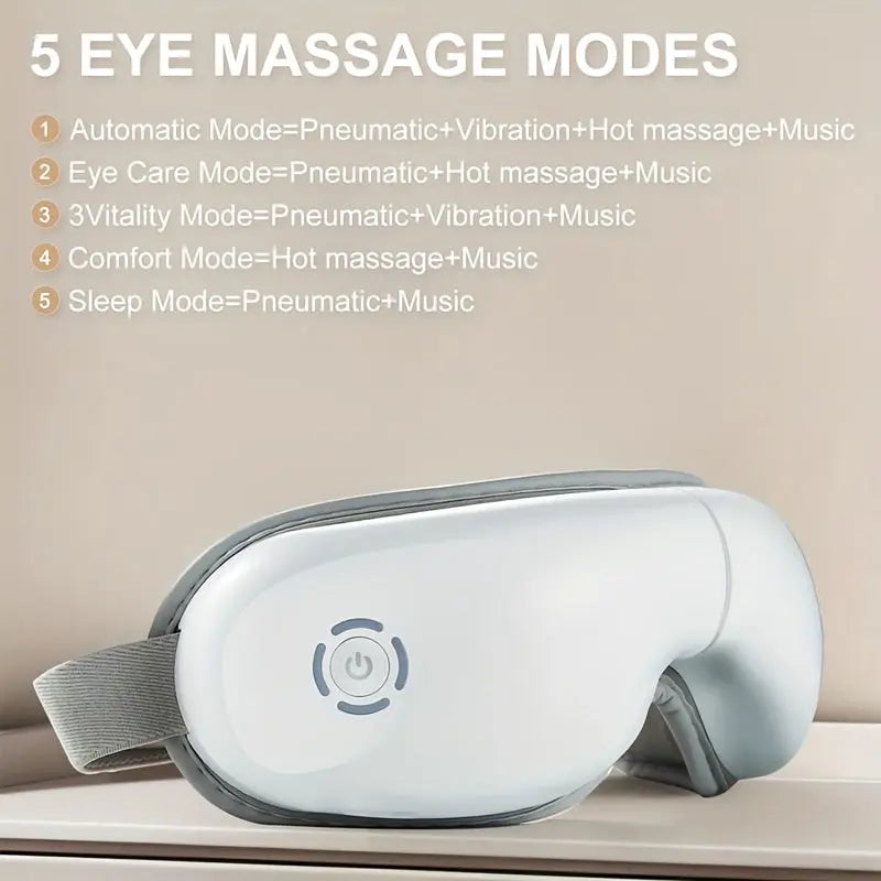 4D Portable Eye Massager with Heat & Music Wholesale Hub