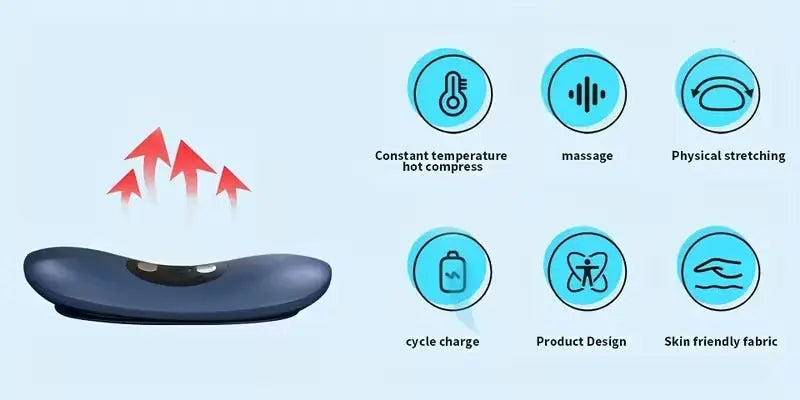 Electric Lumbar Massager with Heat & Vibration Wholesale Hub