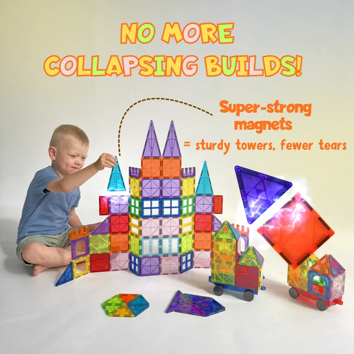 Hundred And Two Pieces Magnetic Tiles Building Set Wholesale Hub