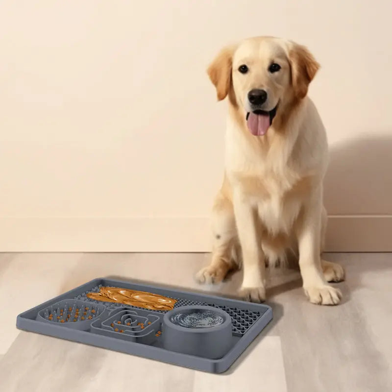 Dog Lick Mat Pink Square Food Bowl Wholesale Hub