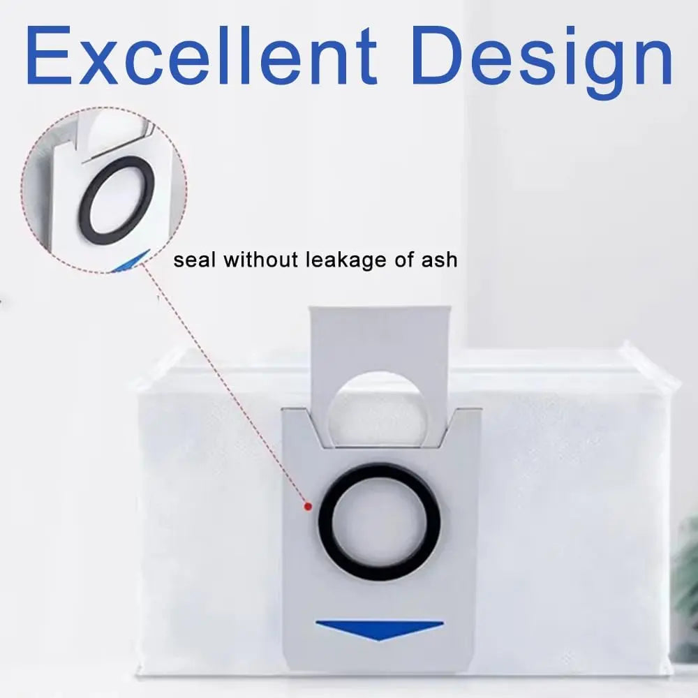 Dust Bags Spare Part for Ecovacs Deebot X1 X1 Plus T10 T10 Plus Robot Vacuum Cleaner Replacement Dust Garbage Bag Accessories (6 Pcs) Wholesale Hub