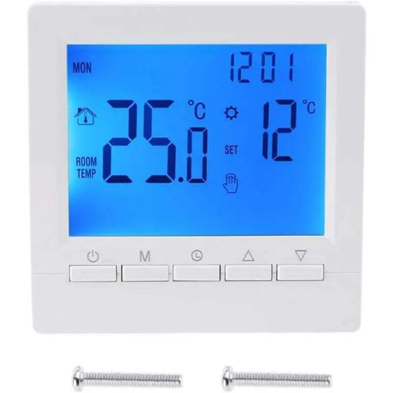 Digital Heating Thermostat 2-Wire Connection With Programming 6 Working DAys And 2 Weekend Periods Wholesale Hub