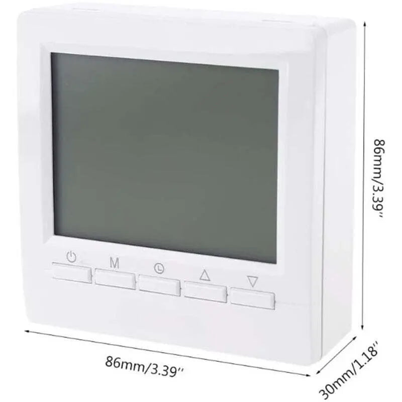 Digital Heating Thermostat 2-Wire Connection With Programming 6 Working DAys And 2 Weekend Periods Wholesale Hub