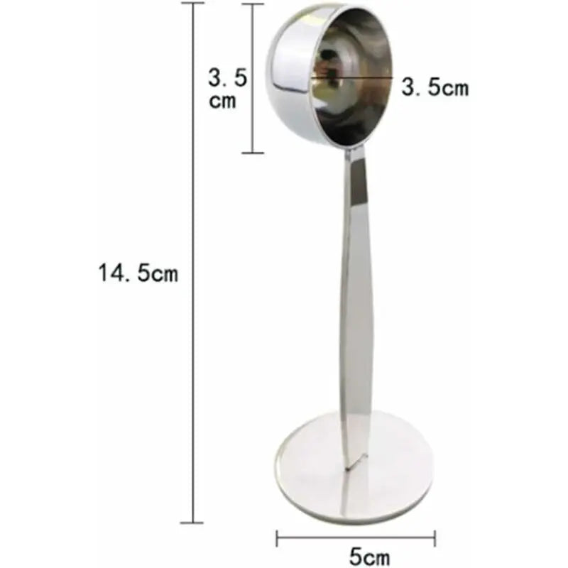 2-In-1 Coffee Scoop Holder Espresso Coffee Measuring Spoon Stamp Stainless Steel Coffee Scoop Measuring And Tamping Wholesale Hub