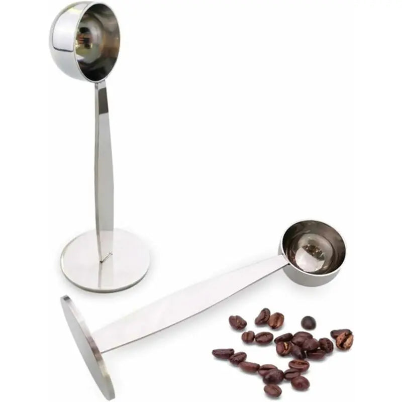 2-In-1 Coffee Scoop Holder Espresso Coffee Measuring Spoon Stamp Stainless Steel Coffee Scoop Measuring And Tamping Wholesale Hub