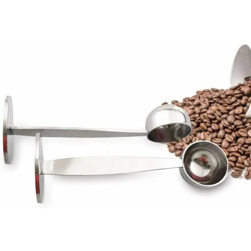 2-In-1 Coffee Scoop Holder Espresso Coffee Measuring Spoon Stamp Stainless Steel Coffee Scoop Measuring And Tamping Wholesale Hub