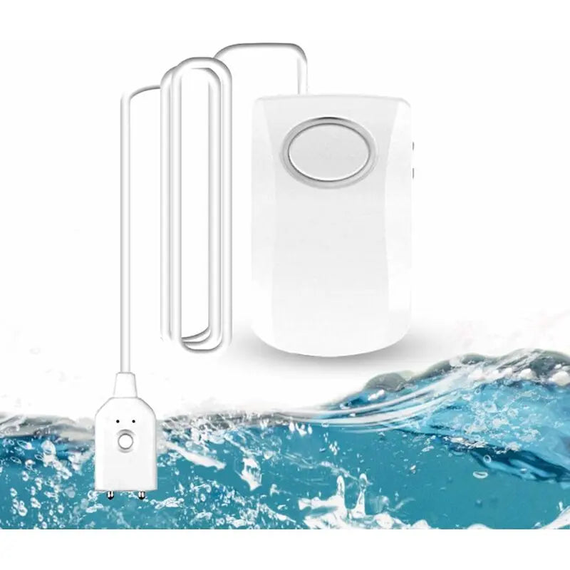 Water Leak Alarm 130Db, 95Cm Long Cable With Sensor, Home Security Water Leak Detection Alarm, Battery Included Wholesale Hub