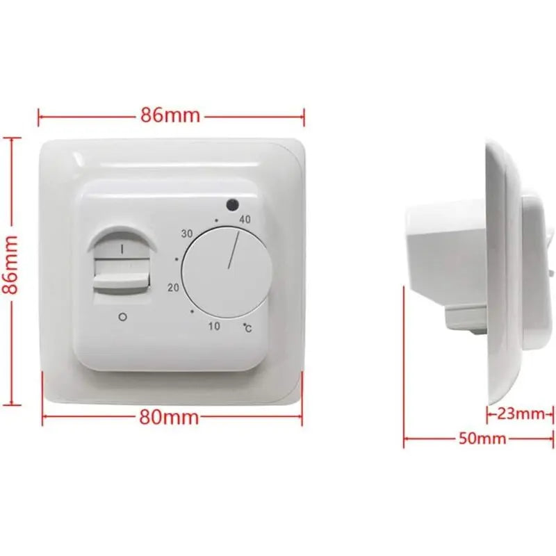 Manual Electric Underfloor Heating ROom Thermostat With Sensor Ac 220V 16A, Mechanical Underfloor Heating Thermostat Wholesale Hub
